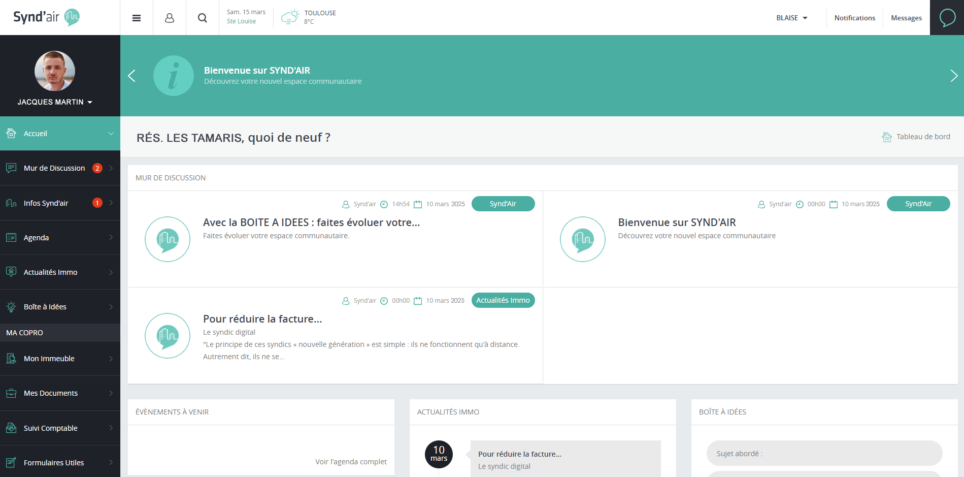 Outil de gestion de syndic en ligne Syndair